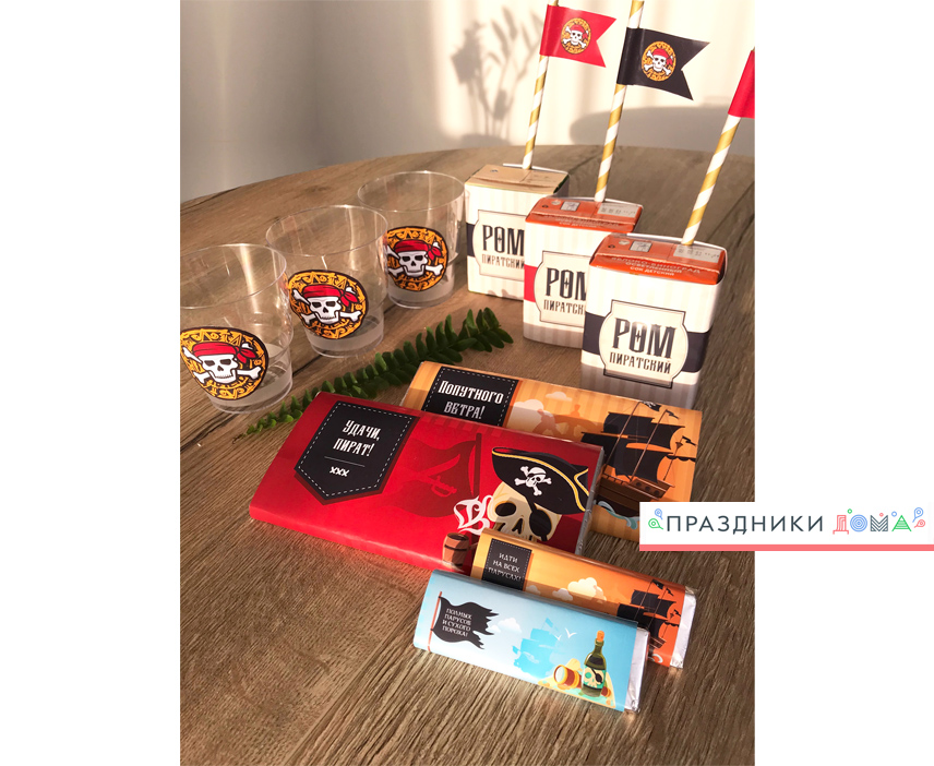 Pirate_ship_candy2-1 Как оформить сладкий стол на день рождения в пиратском стиле